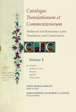 Catalogus Translationum et Commentariorum, Volume X Catalogus Translationum et Commentariorum, Volume X