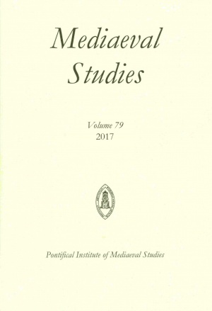 Mediaeval Studies Volume 79 (2017) Mediaeval Studies Volume 79 (2017)